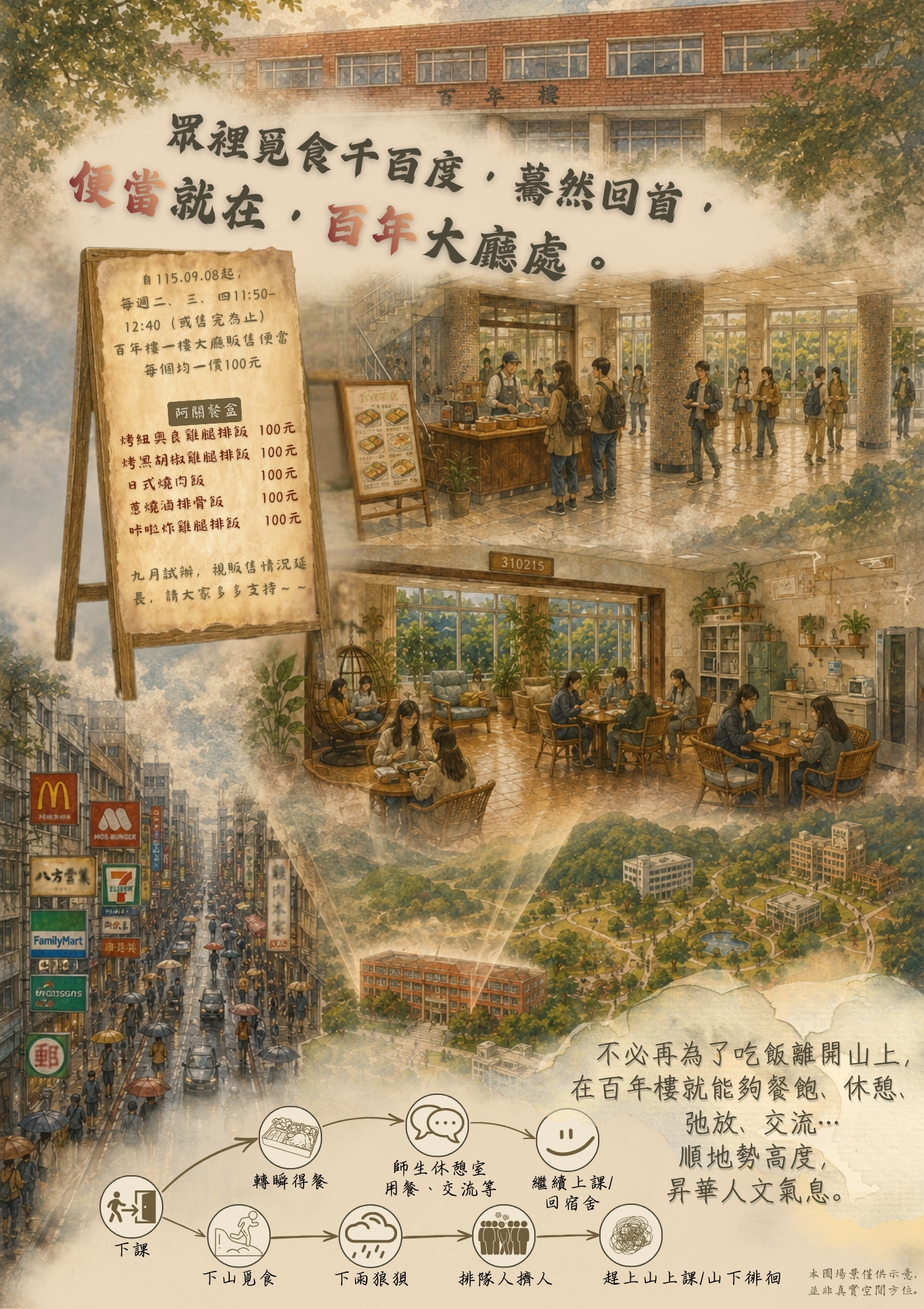 百年樓便當開賣啦～～